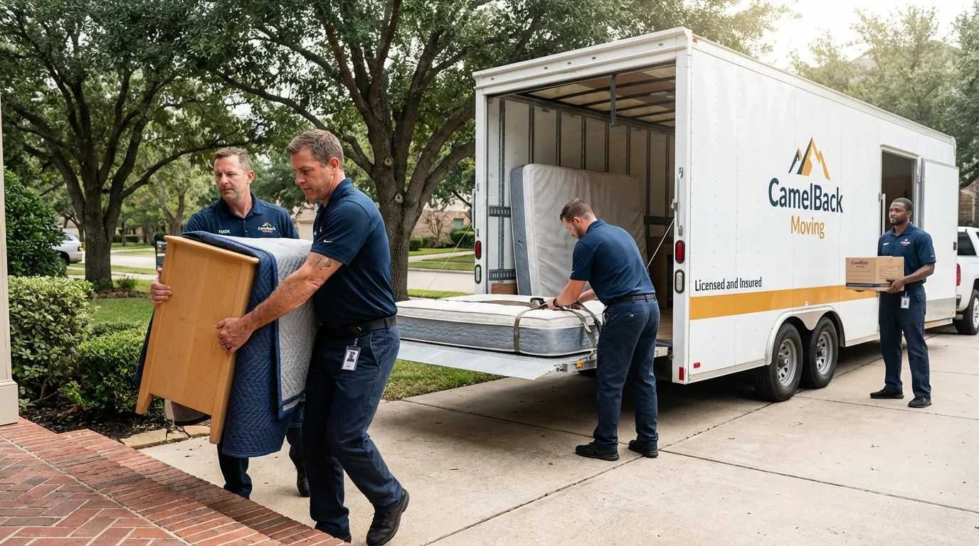 Crew loading residential truck for cross-state move from Fort Lauderdale, FL